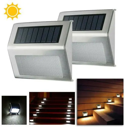 Stainless Steel LED Solar Garden Stairway Light