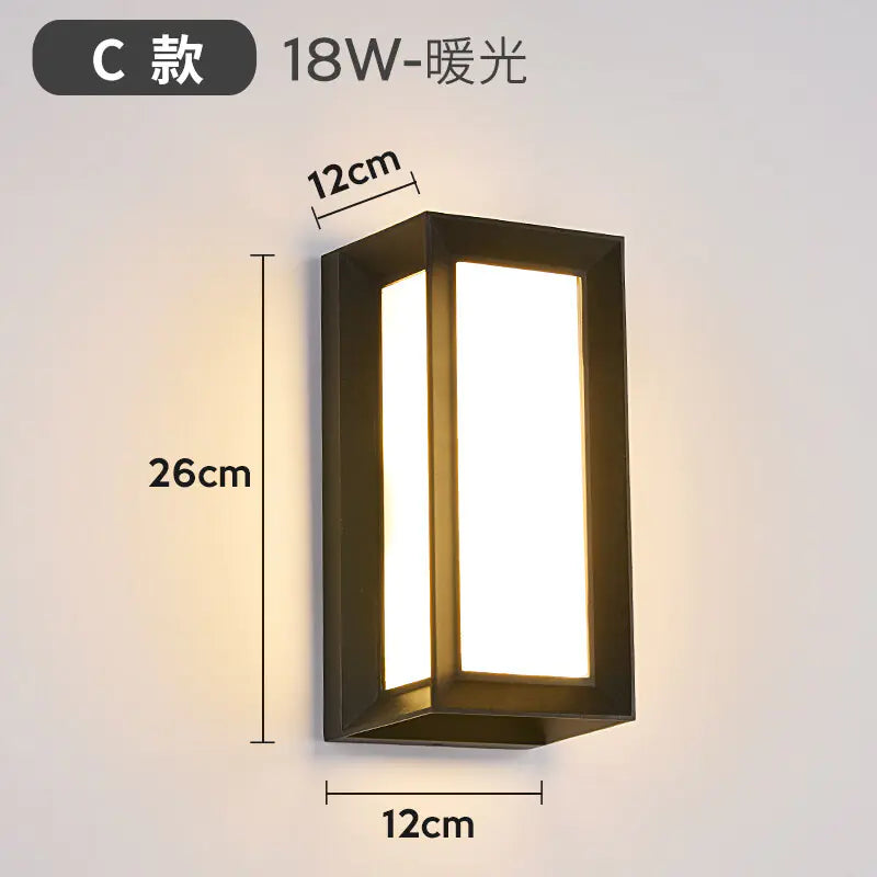 LED Waterproof Wall Light for Outdoor Spaces