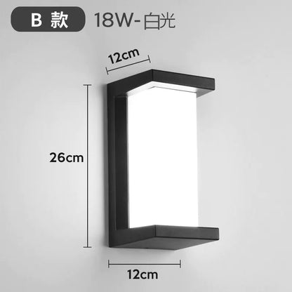 LED Waterproof Wall Light for Outdoor Spaces
