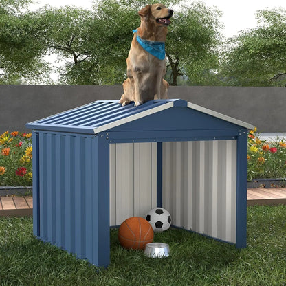 Metal Outdoor Small Storage Shed 3FT X 3FT, Steel Utility Tool Shed Storage House, Metal Sheds Outdoor Storage For Garden Patio Lawn,Blue