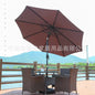 Outdoor Patio Umbrella with Tilting Center Pole