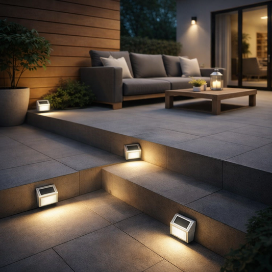 Stainless Steel LED Solar Garden Stairway Light