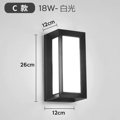 LED Waterproof Wall Light for Outdoor Spaces
