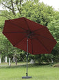 Outdoor Patio Umbrella with Tilting Center Pole