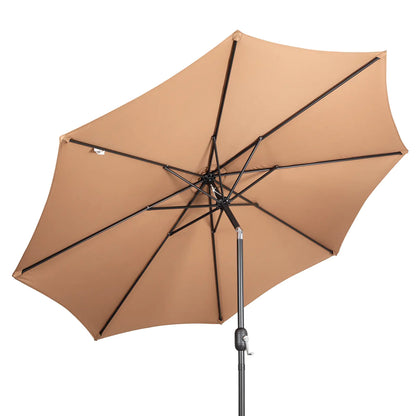Outdoor Patio Umbrella with Tilting Center Pole