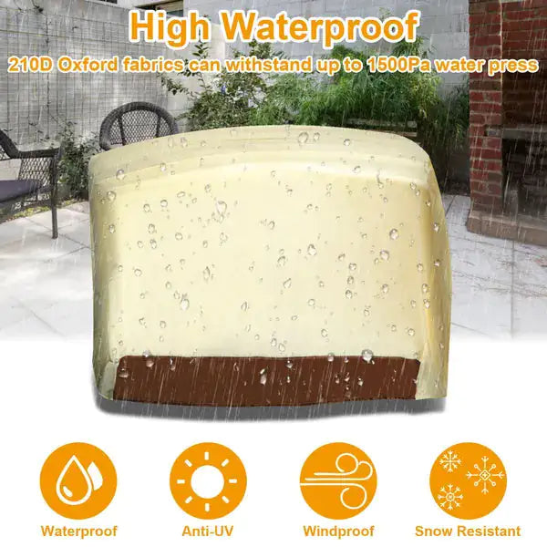 210D Waterproof Outdoor BBQ Grill Cover Windproof Dustproof Patio Gas Grill Oven Protector Oxford Cloth Garden GPCT1580