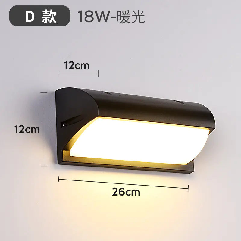 LED Waterproof Wall Light for Outdoor Spaces