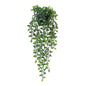 Season 2 Season Artificial Hanging Plants1 Pack Fake Wall PlantsFaux Mandala Vines Potted PlantsPlastic Wall Greenery with Wall Planter for Indoor Outdoor Garden Patio Office Décor