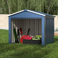Metal Outdoor Small Storage Shed 3FT X 3FT, Steel Utility Tool Shed Storage House, Metal Sheds Outdoor Storage For Garden Patio Lawn,Blue