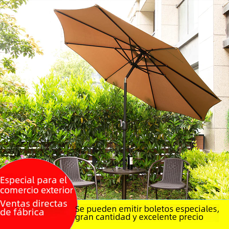 Outdoor Patio Umbrella with Tilting Center Pole